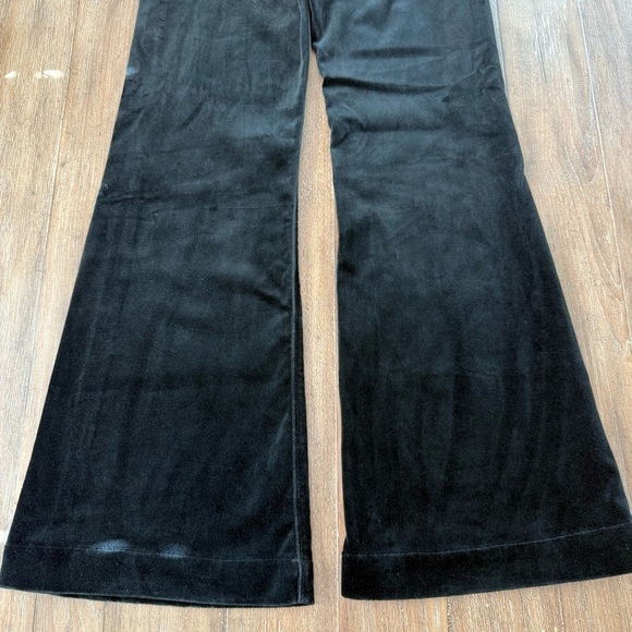 7 For All Mankind High Rise Flare Leg Jeans 70s Black Velvet - Picture 10 of 11